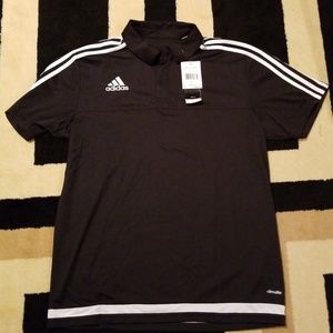 NWT Adidas Tiro Polo Black